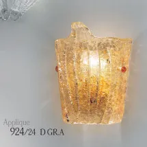 Applique con graniglia ámbar