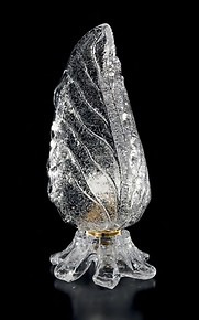Table lamp in crystal dew