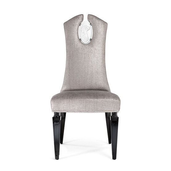Egle chair, Egle Elegant style chair with Handmade Glass Cameo