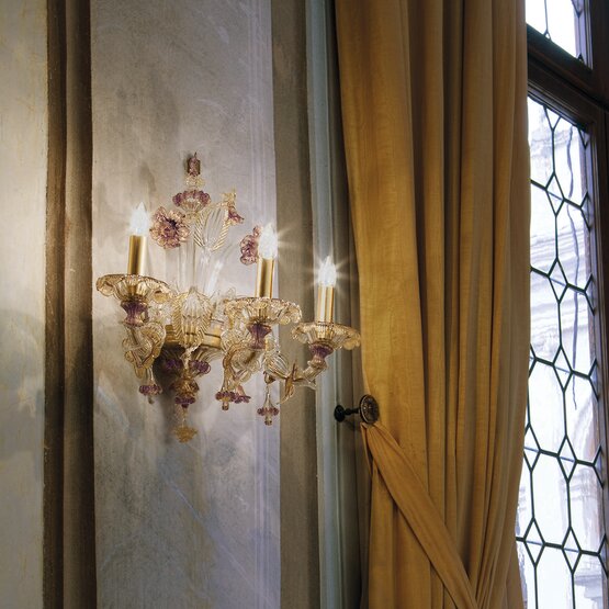 Rezzonico Wall lamp, Rezzonico wall lamp in crystal