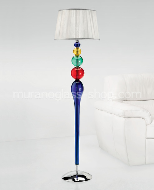 Floor standing lamp 1423, Multi colored floor standing light