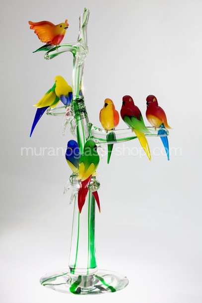Little parrots on tree, Little parrots on tree