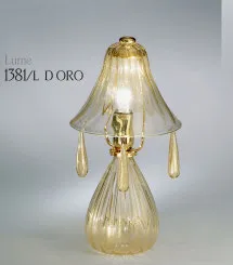 Lumière en or décoré de cristal