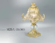 Lume in cristallo decoro oro