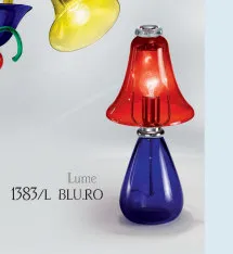 Multi colored table lamp