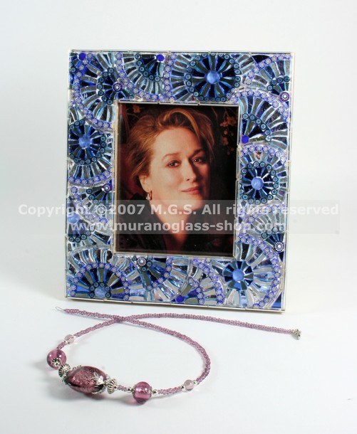 Mosaic Picture frames, Mosaic Photo-frame, blue colour