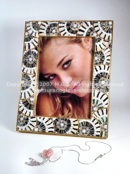 Mosaic Picture frames, Mosaic Photo-frame, white colour